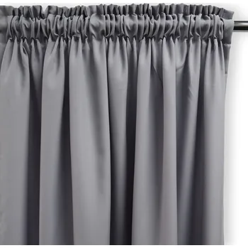 Obraz ZÁCLONY DO OBÝVÁKU NA PÁSCE 140x180 ŠEDÉ PANAMA NA MÍRU