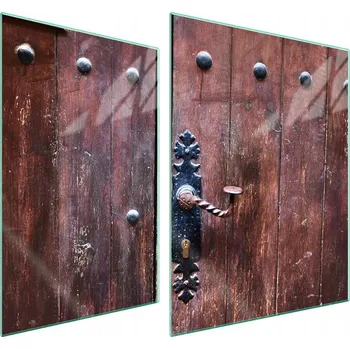 Obraz Skleněná ochranná deska na sporák 70x52 Dřevo