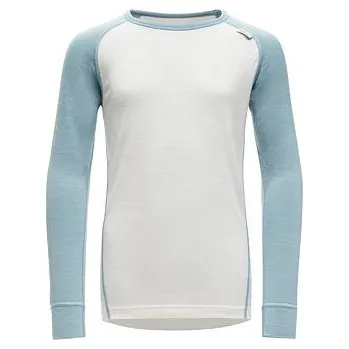 Dětské funkční tričko s merinem Devold Breeze Jr cameo s dlouhým rukávem tenké velikost 146-152