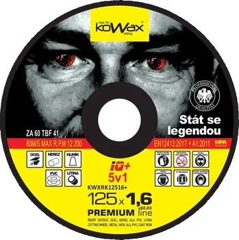Řezný kotouč Kowax kotouč řezný KOWAX IQ+ 5v1, 125 x 1,0 x 22,2 mm - VÝPRODEJ - 019-512510