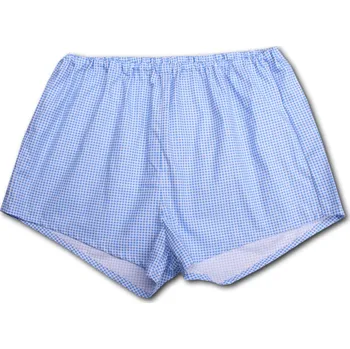 LUIZ Pánské plátěné trenýrky KLASIK 6 - Světle modrá Velikost: 62