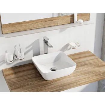 Umyvadlo Umyvadlo na desku čtvercové Ravak Ceramic Slim C 38 cm bílé