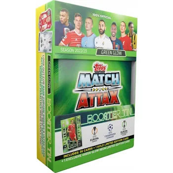 Sběratelská karetní hra Liga mistrů UEFA Match Attax 2022/23 Mini Plechovka