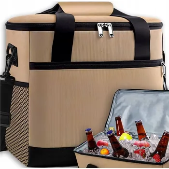 Outdoorové zavazadlo TURISTICKÁ LEDNICE 20L TERMO TAŠKA NA OBĚD JÍDLO PLÁŽOVÁ CESTOVNÍ