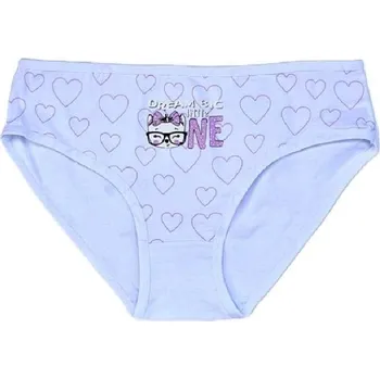 Dívčí spodní prádlo FANNIFEN DÍVČÍ KALHOTKY S KOČKOU A SRDÍČKY BAVLNĚNÉ Barva: Bílá, Velikost: 140/146