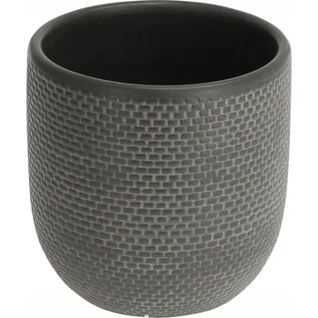 Květináč Obal Na Květináč 17 x 17,5 cm keramika šedá