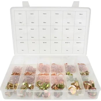 Nářadí pro automobil Triumf šrouby a podložky na olejové výpustě, sada 534 dílů - 100-04531