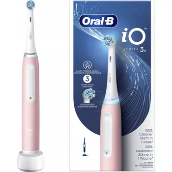 Elektrický zubní kartáček Elektrický zubní kartáček Oral-B iO 3 růžový rotačně-pulzační