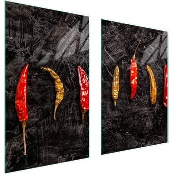 Obraz Skleněná ochranná deska na sporák 65x52 Chili