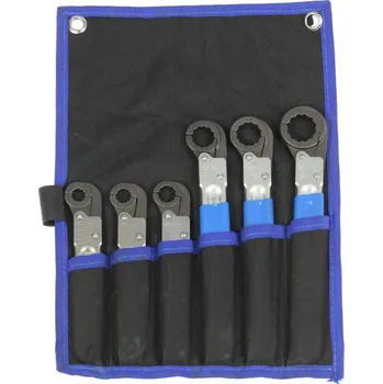 Ruční nářadí Triumf klíče očkové samosvorné, 12ti hran 10 - 22 mm, sada 6 dílů, v textilním obalu - 100-00595