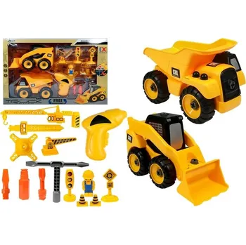 autíčko Mamido Šroubovací sada stavebních vozidel