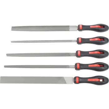 Triumf pilníky dílenské , délka 250 mm, v rolovacím PVC obalu, sek 2, sada 5 dílů - 100-03687