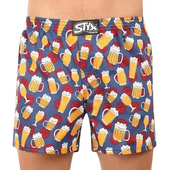 Trenýrky Pánské trenky Styx premium art klasická guma pivo (AP1855) S Možnost vrácení zboží ZDARMA do 120 dnů!