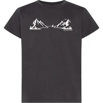 Dětské tričko Didriksons Mynta s krátkým rukávem graphite velikost 150