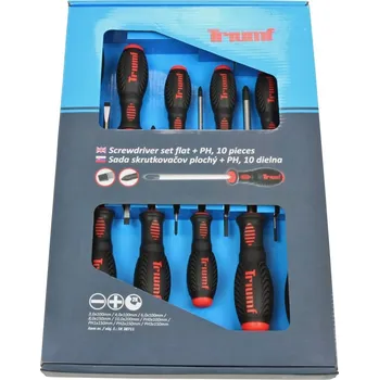 Šroubovák Triumf Sk šroubováky ploché PL3 - PL10, křížové PH0 - PH3, S2, sada 10 dílů - 100-07290