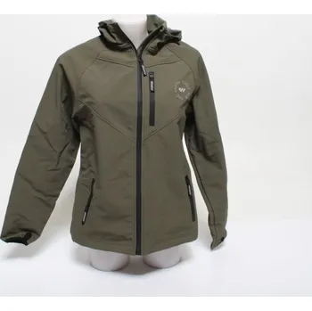 Dámská bunda Wulibike tmavě zelená s kapucí