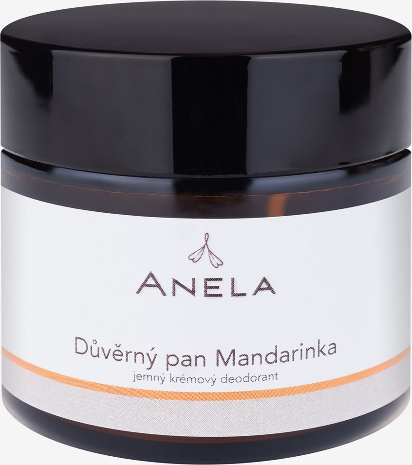 Anela Důvěrný pan Mandarinka Obsah: 50 ml jemný krémový deodorant