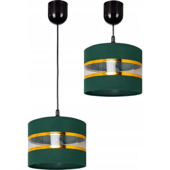 MODERNÍ ZÁVĚSNÉ STROPNÍ SVÍTIDLO ZLATÝ LED PÁSEK