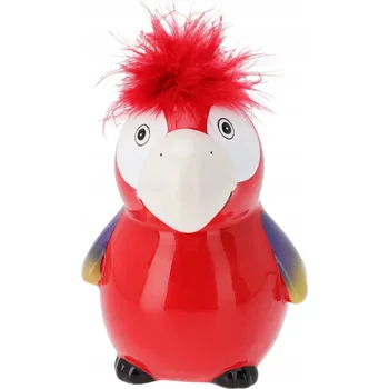 Pokladnička Pokladnička HairyBank 15 cm, papoušek