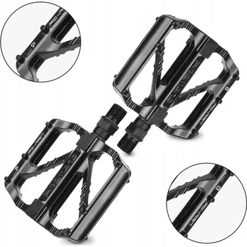 Pedál na kolo Hliníkové pedály na kolo 9/16 palce, ultralehké protiskluzové pedály