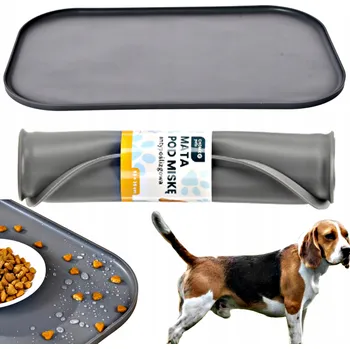 Miska pro psa Silikonová podložka pod misku PAGMIL šedá 0 l