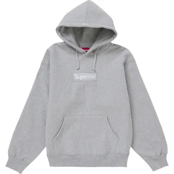 Pánská mikina Supreme Box Logo Hooded Sweatshirt (FW24) Heather Grey Velikost: L