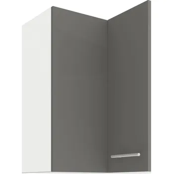 Stolarz-Lempert Kuchyňská skříňka Lara Grey - horní rohová 60x60 GN-72 2F (90°)