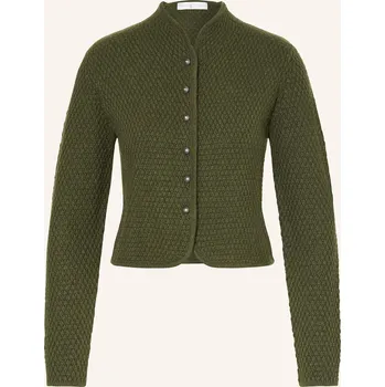 Johann & Johanna Dámská Pletená Kazajka, tmavě zelená, 36