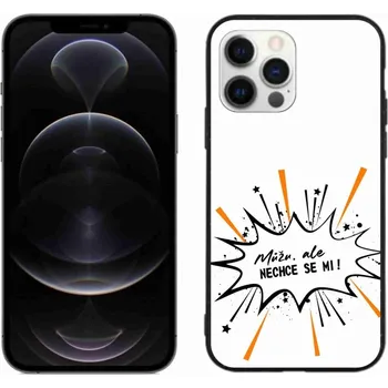 Pouzdro na mobilní telefon Gelový kryt mmCase na iPhone 12 Pro Max - vtipný text 11 bílé pozadí