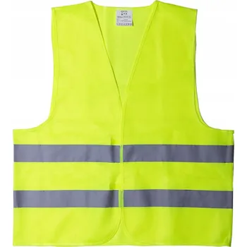 Výstražná reflexní vesta žlutá, zesílená, 120 g/m², velikost XXXL