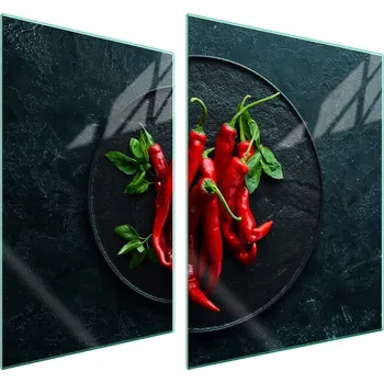 Obraz Skleněná ochranná deska na sporák 70x52 Chili