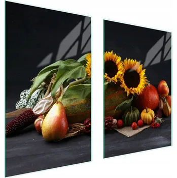 Obraz Skleněná ochranná deska na sporák 65x52 Květina