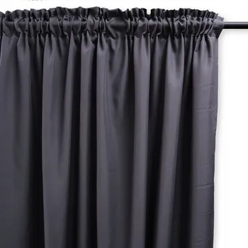 Obraz ZÁVĚSY DO OBÝVÁKU NA PÁSCE 140x215 TMAVĚ ŠEDÉ PANAMA NA MÍRU