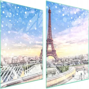 Obraz Skleněná ochranná deska na sporák 2x35x52 Paříž