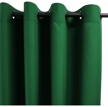 Obraz Závěsy do obýváku na kroužcích 140x345 ZELENÉ PANAMA NA MÍRU