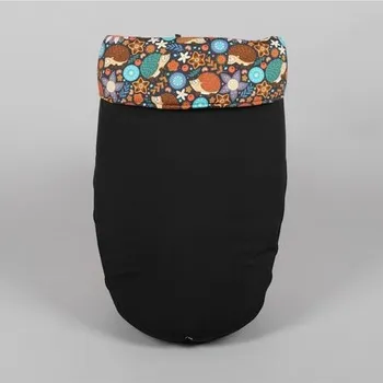 Nánožník Nánožník černý + teplákovina ježek