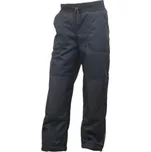 Dětské zimní softshellové kalhoty Fantom s beránkem a s cordurou černé velikost 158