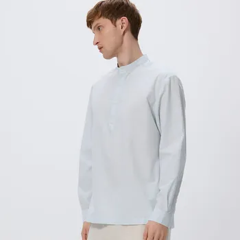 Pánská košile Reserved - Košile střihu regular se stojáčkem - bleděmodrá - 771EH-05X - 771EH-05X-XXL