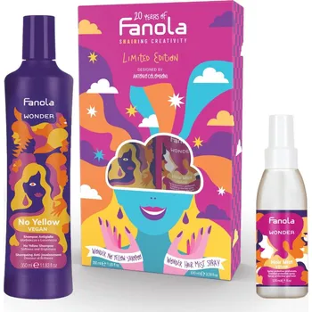 Vlasová regenerace KIT: Fanola No Yellow Celebration Kit - limitovaná edice pro blond vlasy