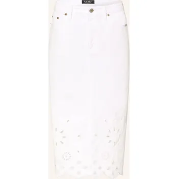 Dámská sukně Lauren Ralph Lauren Dámská Džínová Sukně S Děrovanou Krajkou,...