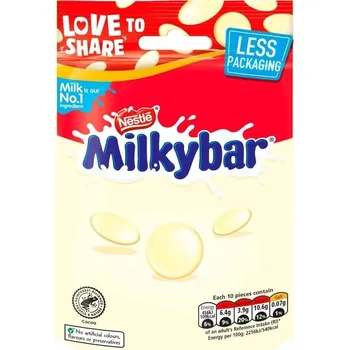 Čokoláda Milkybar knoflíčky z bílé čokolády 94 g