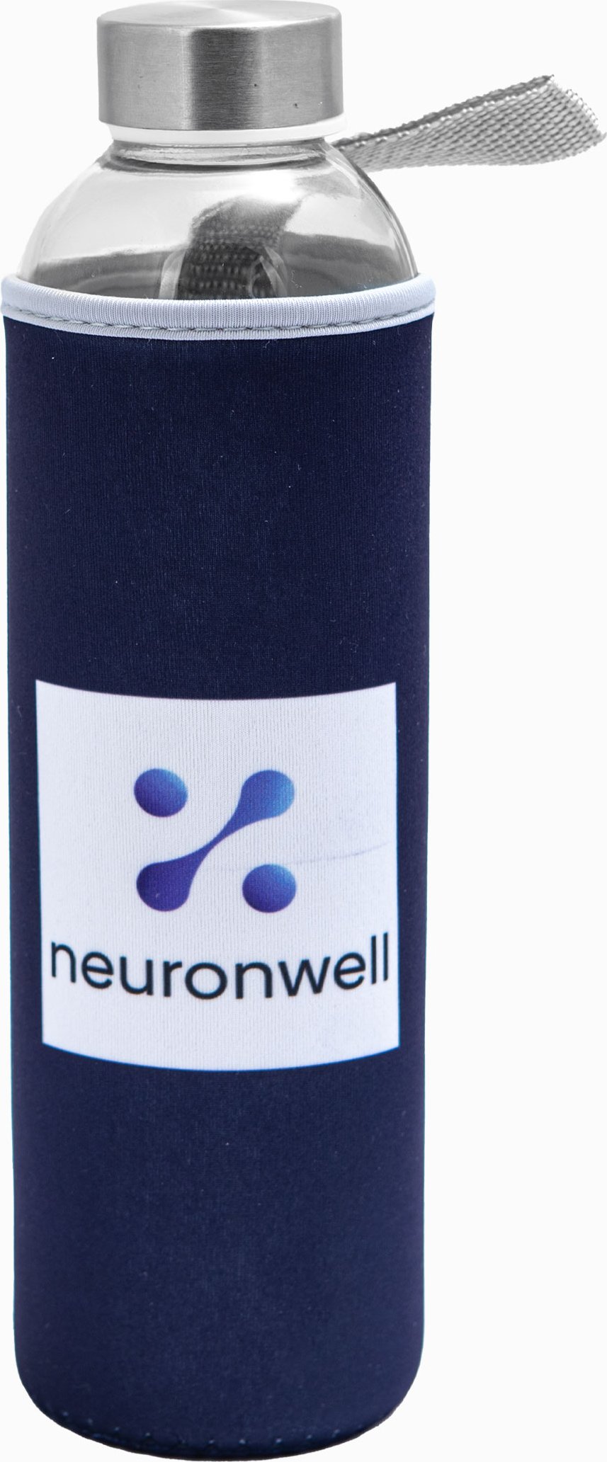 Neuronwell Skleněná lahev v neoprenovém obalu 0,7l Barva: Námořnická