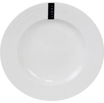 Talíř by - II.jakost Dezertní talíř Croft 20,5cm, bílá, II.jakost PP210085 – minimalistický bílý design s texturou.