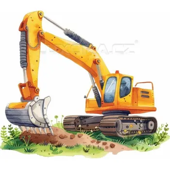 Nášivka Nažehlovačka Bagr - 6 x 5 cm