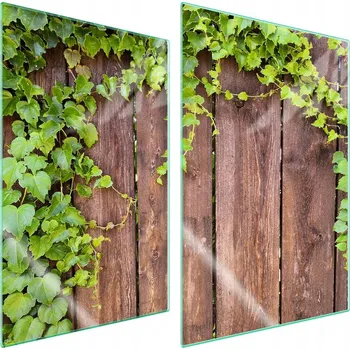 Obraz Skleněná ochranná deska na sporák 2x35x52 Dřevo