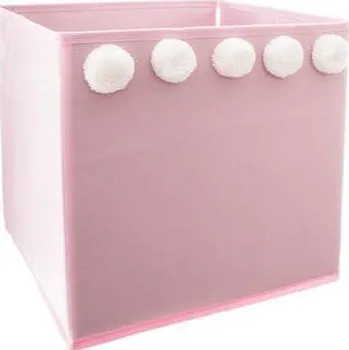 Úložný box Atmosphera Textilní úložný box do police Kali 29x29x29 cm růžový