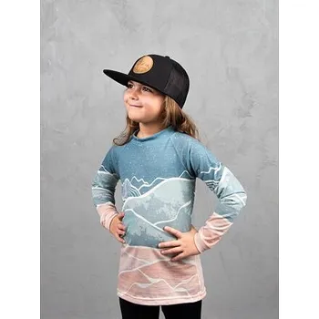 Dětské funkční tričko Drexiss Merino Active All dlouhý rukáv Diamond beach pink velikost 152-158