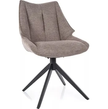 Křeslo KŘESLO CODA BREGO ČERNÝ RÁM / BÉŽOVÁ 34