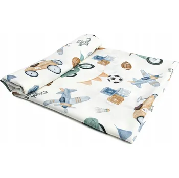 Zavinovačka Zavinovačka , bambusová deka 110x110 Retro Boys Lepre