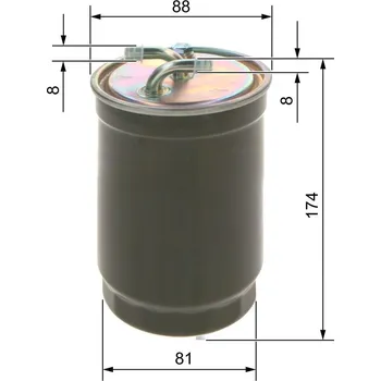 Palivový filtr Palivový filtr BOSCH 0 450 906 172